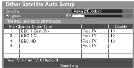PANASONIC TX-P65VT30B - Select the search mode and start Auto Setup (Settings are made automatically) - 3