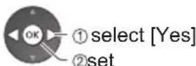 PANASONIC TX-P65VT30B - Select [Yes] to proceed - 4