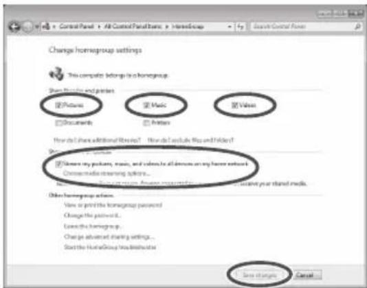 PANASONIC TX-P65VT30B - How to use Windows 7 as a media server - 2