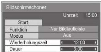 PANASONIC TH-65PF11EK - Einstellung der Zeit für den Bildschirmschoner - 3