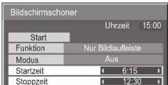PANASONIC TH-65PF11EK - Einstellung der Zeit für den Bildschirmschoner - 2