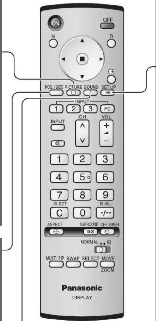 PANASONIC TH-58PH10BK - On-Screen Menu Displays - 9