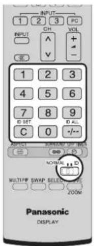 PANASONIC TH-58PH10BK - ID Remote Control Function - 1