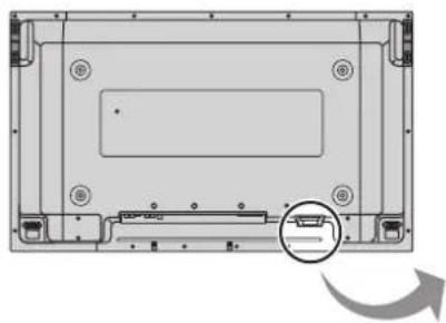 PANASONIC TH-58PH10BK - Connecting the AC cord plug to the Plasma Display. - 1