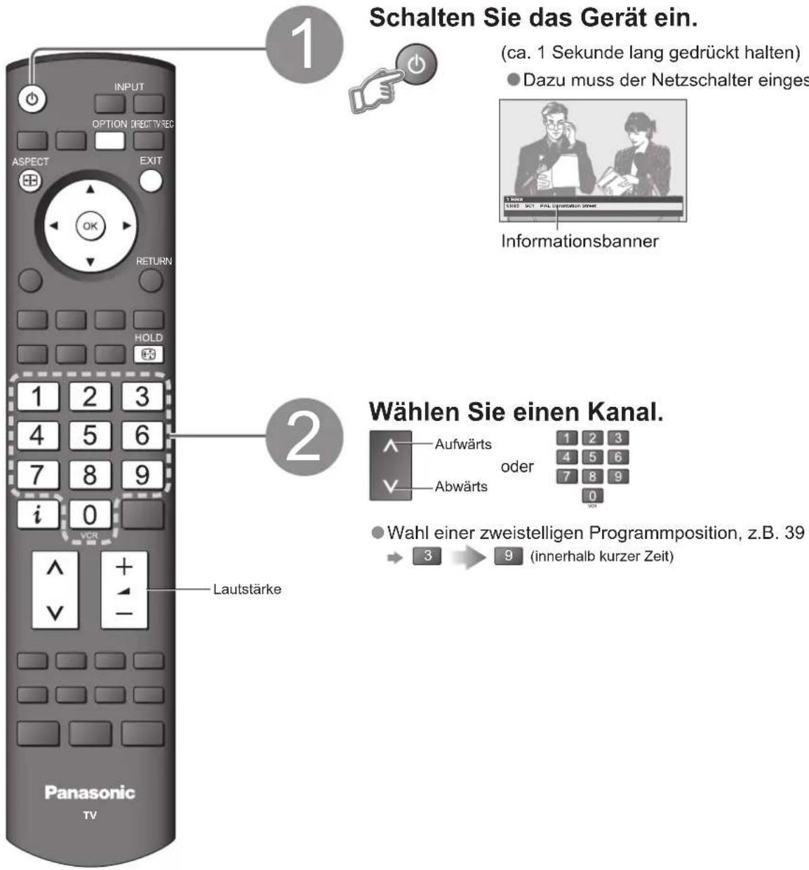 PANASONIC TH-50PV71FA - Betrachten von Fernsehprogrammen - 1