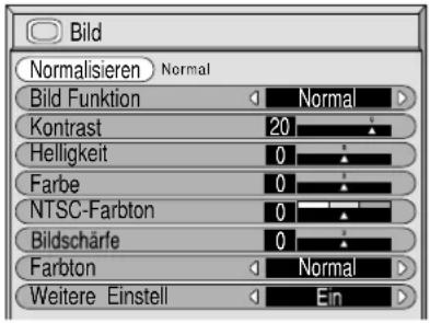 PANASONIC TH-50PHW5 - Die einzelnen einzustellenden Punkte wählen. - 2