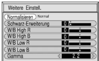 PANASONIC TH-50PHW5 - Die einzelnen einzustellenden Punkte wählen. - 4