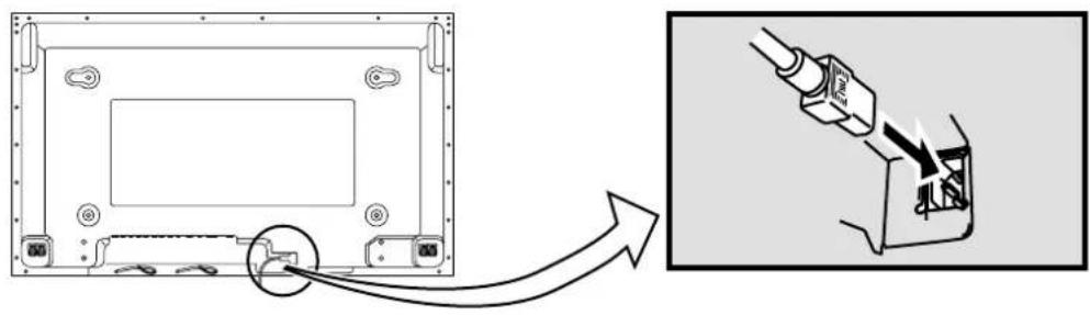 PANASONIC TH-50PHW5 - Anschluß des Netzkabels - 1