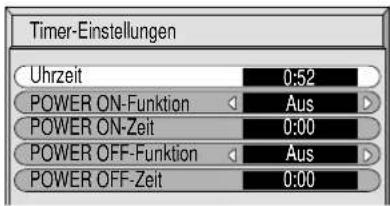 PANASONIC TH-50PHW5 - Einstellung des Timers - 5