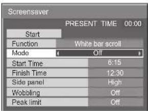 PANASONIC TH-50PHD7WS - Setup of Screensaver Time - 3