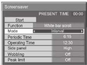 PANASONIC TH-50PHD7WS - Setup of Screensaver Time - 2