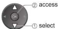 PANASONIC TH-42PX80BA - ■ Slide show settings (operate in step ③ or ④) - 3