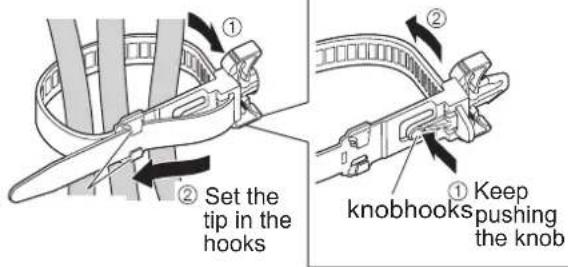 PANASONIC TH-42PX80BA - Using the clamper - 3