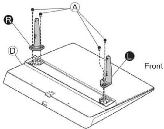 PANASONIC TH-42PX80BA - ■ Assembling the pedestal - 1