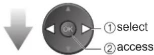 PANASONIC TH-42PX80BA - ③ Select the equipment you want to access - 1
