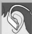 PANASONIC RP-BTS50 - Adjusting the clips for your ears - 2
