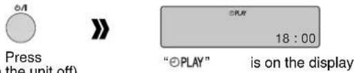 PANASONIC RF-D7 - Setting the timer settings to ON - 1