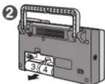 PANASONIC RF-D7 - ■ Removing the batteries - 4