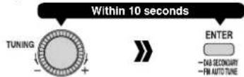 PANASONIC RF-D7 - ■ To set the function to OFF - 1