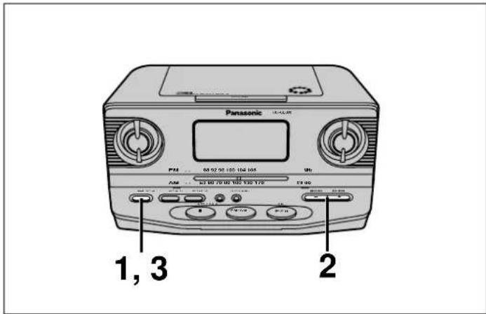PANASONIC RC-CD300 - Setting the time - 1
