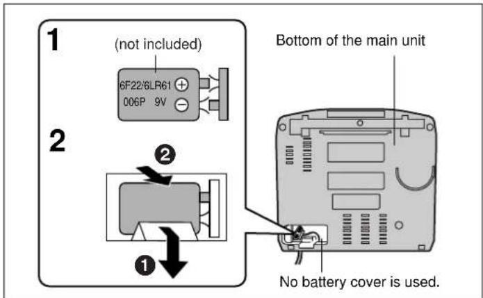 PANASONIC RC-CD300 - Memory back-up battery (not included) - 1