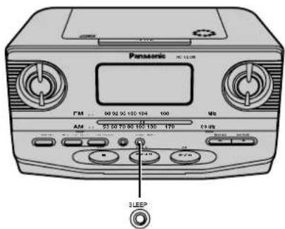 PANASONIC RC-CD300 - Using the sleep timer - 1