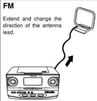PANASONIC RC-CD300 - To improve reception - 1