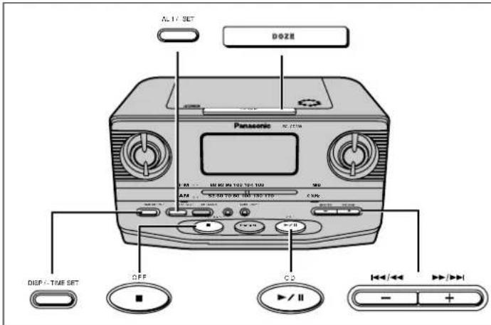 PANASONIC RC-CD300 - Using the alarm - 1