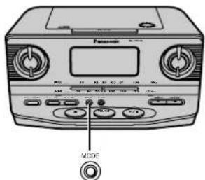 PANASONIC RC-CD300 - If noise is excessive in the FM stereo mode Press [MODE]. - 1