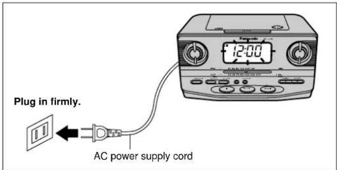 PANASONIC RC-CD300 - AC power supply cord - 1