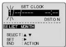 PANASONIC AG-520 - Set the clock manually. - 2