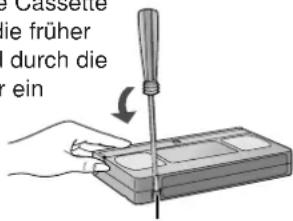 Cassette die früher durch die ein
