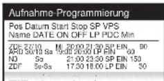 PANASONIC NV-SJ410AR - Zum Prüfen der Timer-Programmierung(en) - 1
