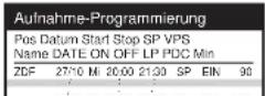 PANASONIC NV-SJ410AR - Die Taste OK 35 drücken, um die Programmierung zu beenden. - 1