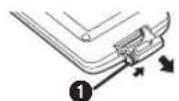PANASONIC NV-MD10000 - ■ Install a button-type battery - 1