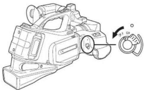 PANASONIC NV-MD10000 - Set the [OFF/ON] switch to [OFF]. - 1