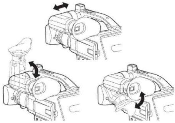 PANASONIC NV-MD10000 - ■ Using the viewfinder - 1