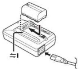 PANASONIC NV-MD10000 - ■ Charging the battery - 1