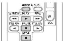 ●REC A.DUB REW PLAY FF W VOL STILL ADV PAUSE STILL ADV STOP