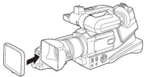 PANASONIC NV-MD10000 - ■ Attach the lens cap - 1