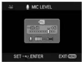 MIC LEVEL SET←→ ENTER EXIT ⬤00