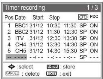 PANASONIC NV-HV60EBL - Timer recording - 1