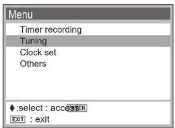 PANASONIC NV-HV60EBL - Menu Overview - 1