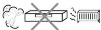 PANASONIC NV-HV60EBL - Avoid sudden changes in temperature - 1