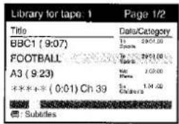 Bibliothek für Band 1 Titel BBC1 (9:07) FUSSBALL A3 (9:23) **** (0:01) Kanal 39 Seite 1/2 Daten/Kategorie 1. 2. 3. 4. 5. 6. 7. 8. 9. 10. 11. 12. 13. 14. 15. Untertitel
