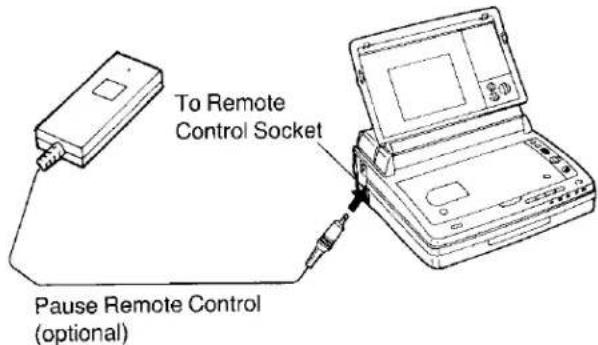 To Remote Control Socket Pause Remote Control (optional)