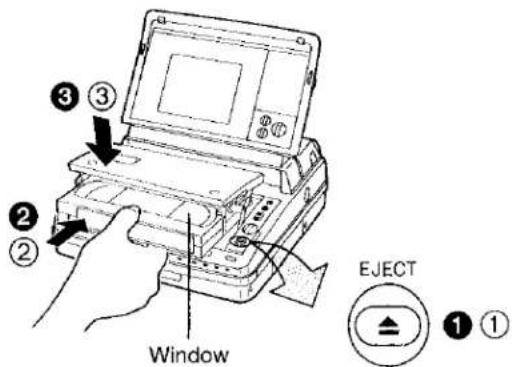 ③ ② ② Window EJECT ① ①