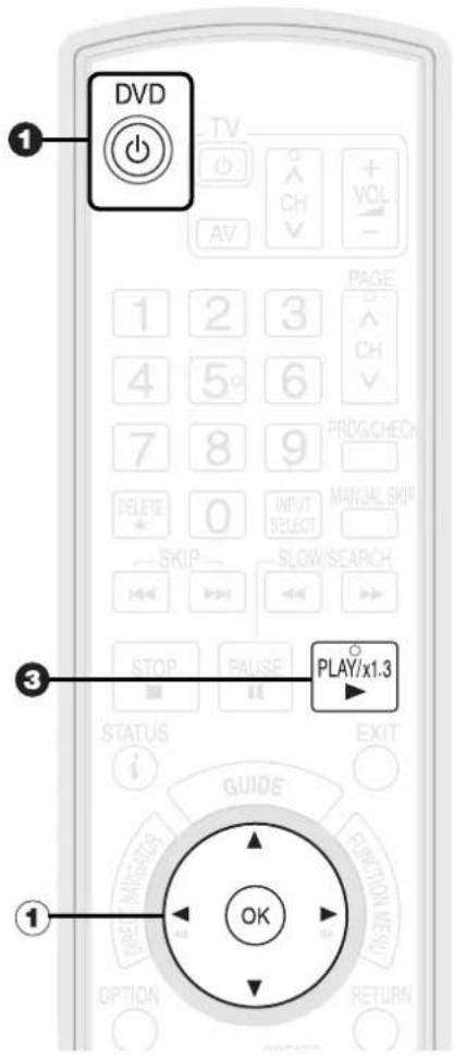 DVD 1 1 2 3 4 5° 6 7 8 9 DELETE 0 INPUT SKIP STOP RAUSE PLAY/x1.3 STATUS EXIT GUIDE FUNCTION ME OPTION RETURN OK
