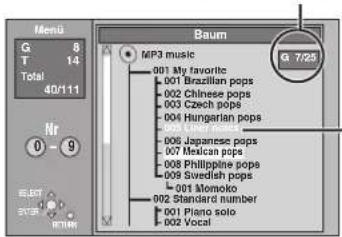 Menu G 8 T 14 Total 40/111 Nr 0-9 Baum MP3 music 001 My favorite 001 Brazilian pops 002 Chinese pops 003 Czech pops 004 Hungarian pops 005 Japanese pops 006 Mexican pops 007 Philippine pops 008 Swedish pops 009 Momoko 002 Standard number 001 Piano solo 002 Vocal G 7/25