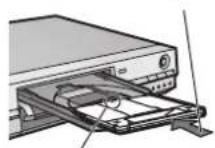 PANASONIC DMR-EH95 - Premere [▲ OPEN/CLOSE] dell'unità principale per fare aprire il piatto portadisco e caricarvi un disco. - 2